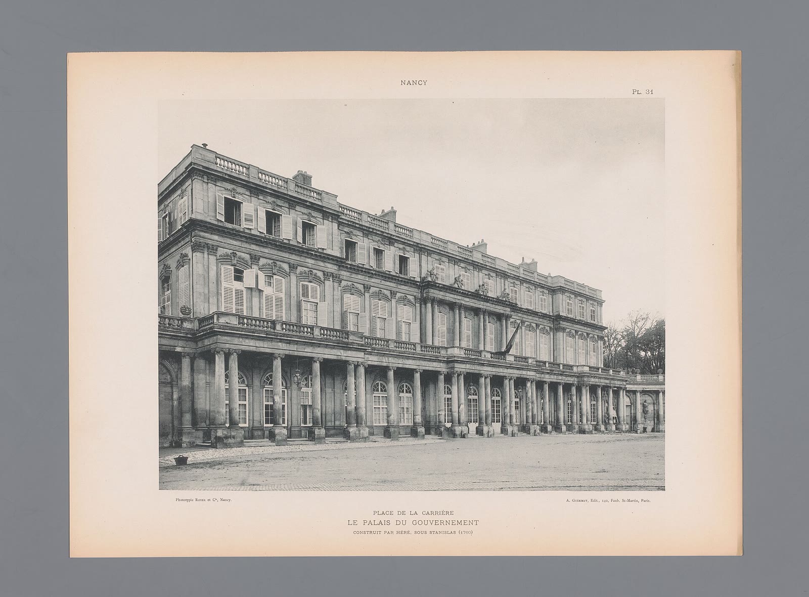 The Government Palace, a classical mansion and its garden
